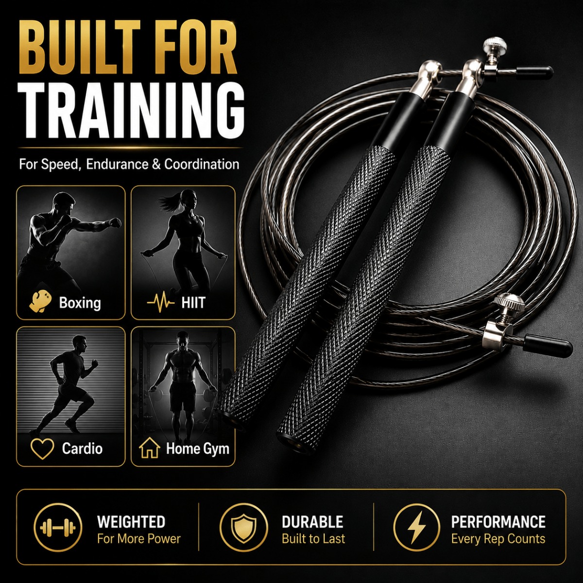 Skakanka z łożyskami kulkowymi – Jump Rope Speed Bearing recenzja i cena