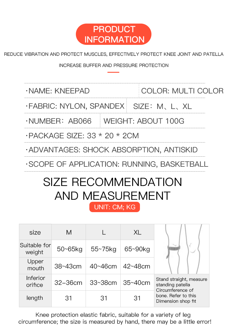 Ochraniacz na jedno kolano z w – Knee Sleeve Pair recenzja i cena