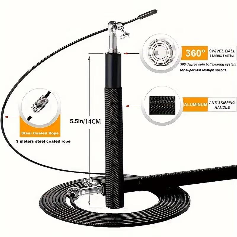 Drut stalowy Skakanka Fitness  – Skipping Rope Pvc recenzja i cena