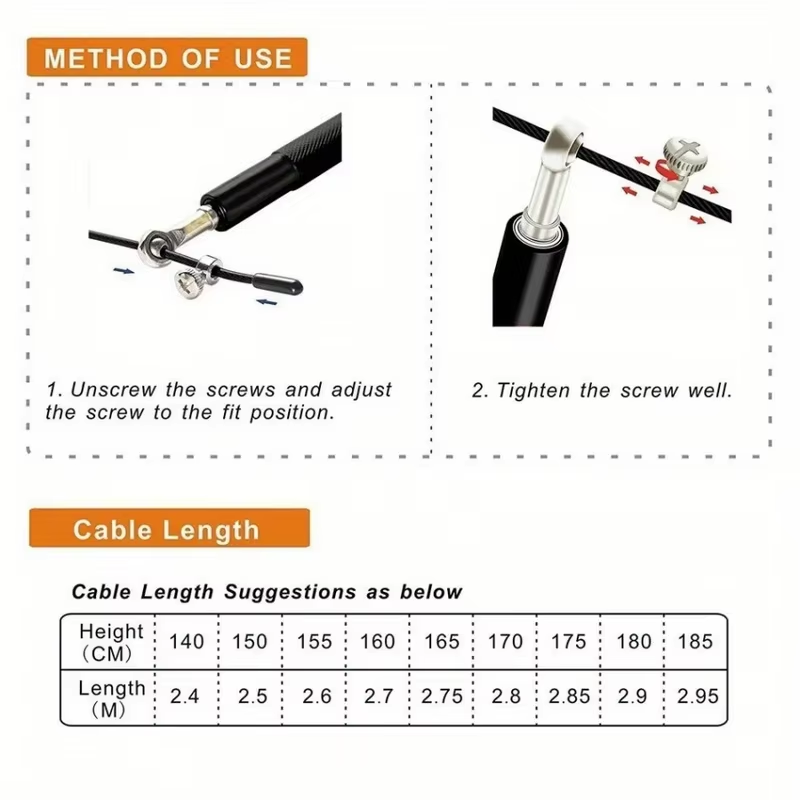 Drut stalowy Skakanka Fitness  – Skipping Rope Pvc recenzja i cena